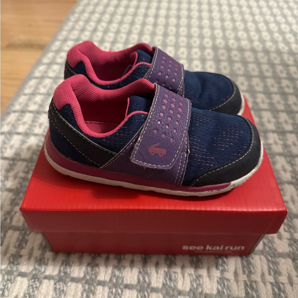 See Kai Run Kids' Navy and Pink Shoes